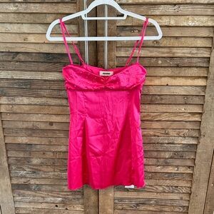 Guizio Fuchsia Camisole with Studded Detail